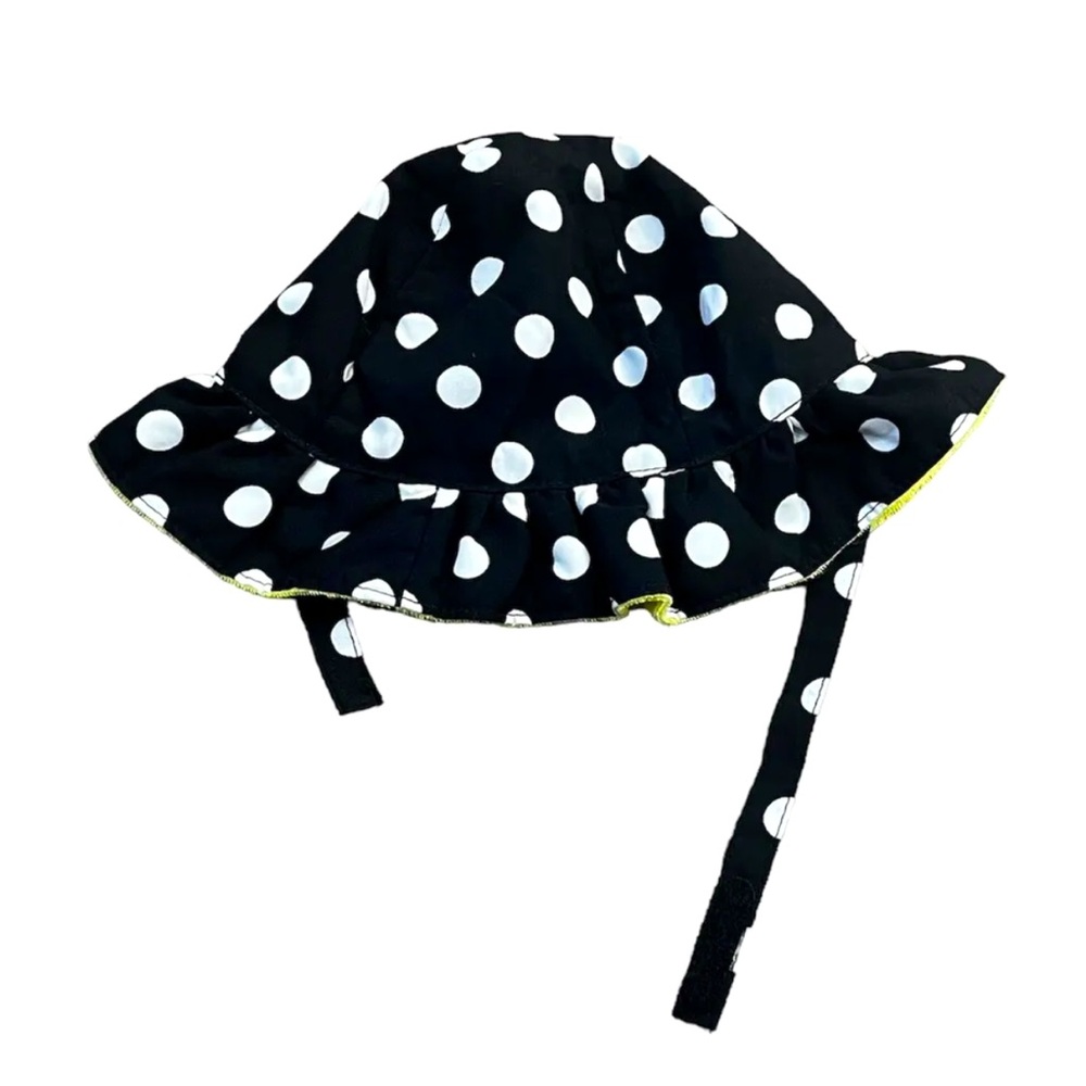 Old Navy Black and White Polka Dot Sun Hat